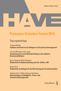 Personen-Schaden-Forum 2016, Schulthess, Zürich, 2016